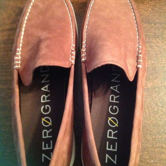 Cole Haan Men's ZeroGrand Venetian Rust Brown Nubuck Leather Loafers 11.5M  NWOB - Picture 9 of 10